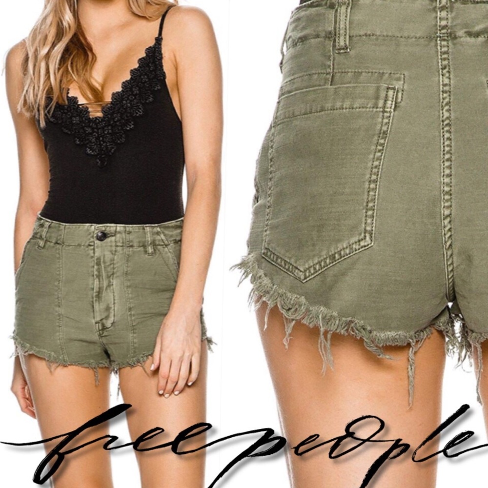 Free People Military Shorts